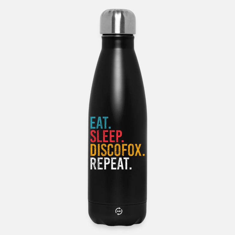 Eat Sleep Discofox Repeat for Dancers - Insulated Water Bottle 500 ml - black