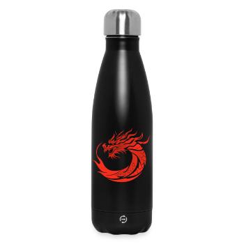 Dragon Rouge à la japonaise - Bouteille isotherme 500 ml - noir - Devant