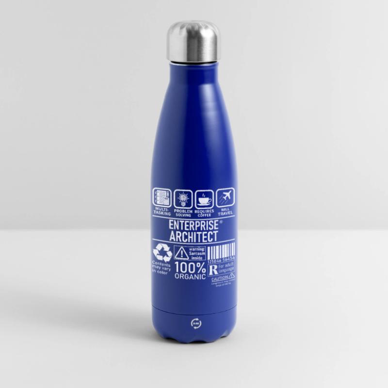 Enterprise Architect multi tasking problem solving Insulated Water Bottle 500 ml