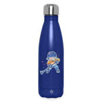 Kleiner Eishockeyspieler - Thermosflasche 500 ml - Dunkelblau  - Vorne