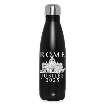 Rome 2025 Jubilé et Vatican Saint-Pierre v4 - Bouteille isotherme 500 ml - noir - Devant