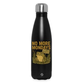 Striking frog - Insulated Water Bottle 500 ml - black - Front