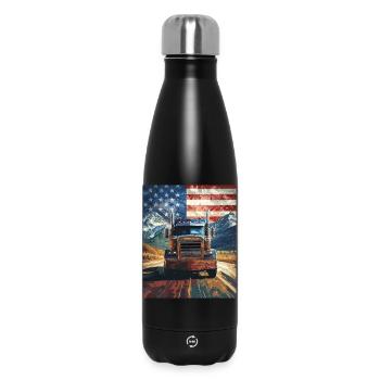 camion - Bouteille isotherme 500 ml - noir - Devant
