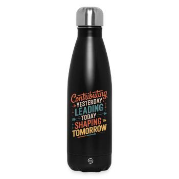  Contributing Yesterday Leading Today Hispanic - Thermosflasche 500 ml - Schwarz - Vorne