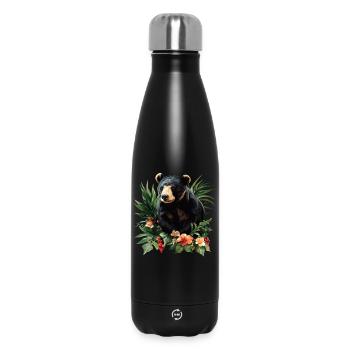 Sun Bear Malaienbär - Thermosflasche 500 ml - Schwarz - Vorne