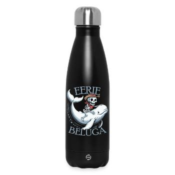 Squelette de cowboy sur béluga - Bouteille isotherme 500 ml - noir - Devant
