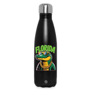 Florida Alligator - Thermosflasche 500 ml - Schwarz - Vorne