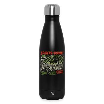 Spiders of Doom Filmplakat Vintage Halloween - Thermosflasche 500 ml - Schwarz - Vorne