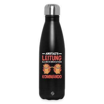 Anstaltsleitung Chef Leitung - Thermosflasche 500 ml - Schwarz - Vorne