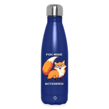 Fuchsmodus aktiviert | derpy Fuchs Humor - Thermosflasche 500 ml - Dunkelblau  - Vorne