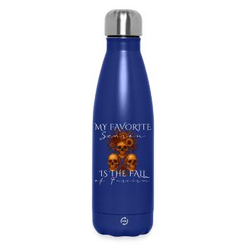 Ma saison préférée Fall of Fascism Design - Bouteille isotherme 500 ml - bleu foncé  - Devant