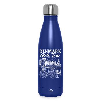Voyage entre filles au Danemark - Bouteille isotherme 500 ml - bleu foncé  - Devant