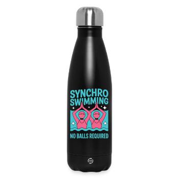 Synchronschwimmen Kunstschwimmen Wassersport - Thermosflasche 500 ml - Schwarz - Vorne