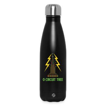 O Circuit Baum Weihnachten Elektroingenieur - Thermosflasche 500 ml - Schwarz - Vorne
