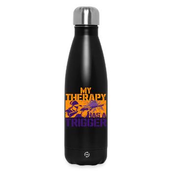 Clay pigeon shooting Target shooting - Insulated Water Bottle 500 ml - black - Front