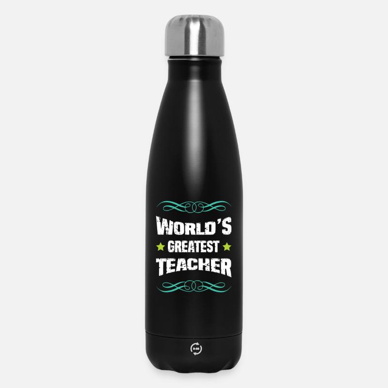 Le meilleur enseignant du monde - Bouteille isotherme 500 ml - noir