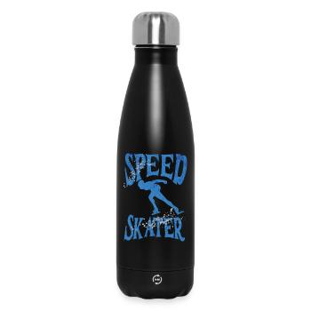 Speed Skater Speed Skating Shirt - Insulated Water Bottle 500 ml - black - Front