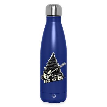 Schaukeln um den Weihnachtsbaum - Thermosflasche 500 ml - Dunkelblau  - Vorne