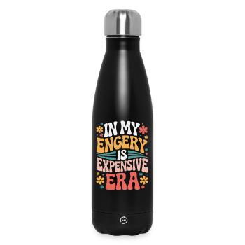 Mon énergie est chère - Bouteille isotherme 500 ml - noir - Devant