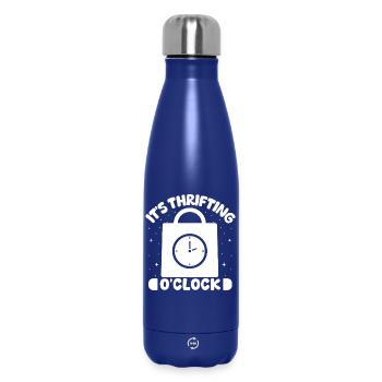 Friperie C’est la friperie O ́Clock Love Thrifting - Bouteille isotherme 500 ml - bleu foncé  - Devant