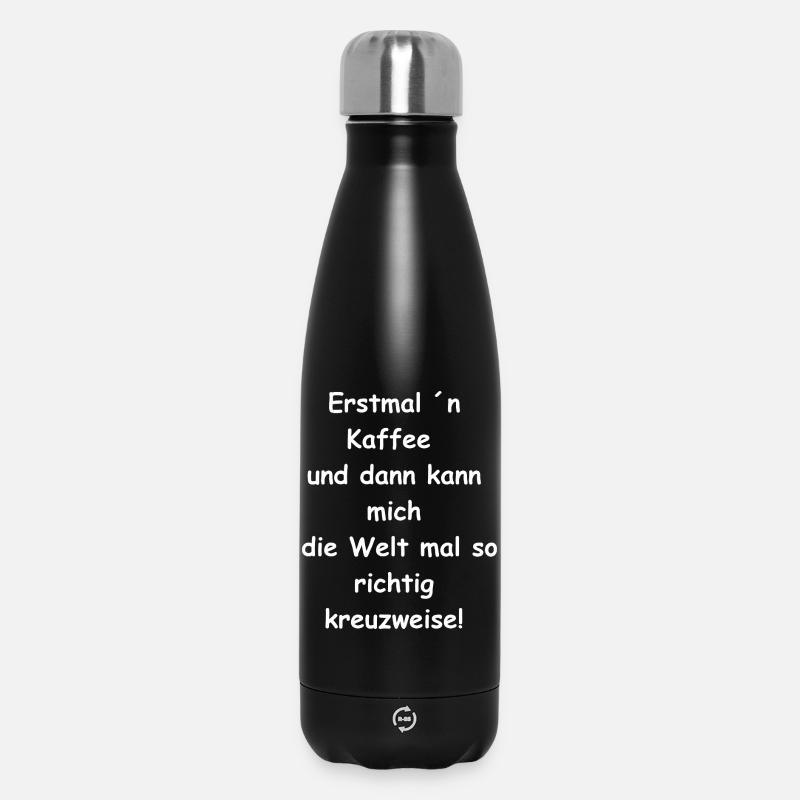 Le café d’abord - Bouteille isotherme 500 ml - noir