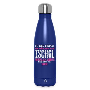 Funny après ski Ischgl Dear girls Alps - Insulated Water Bottle 500 ml - dark blue  - Front