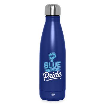 Col bleu Ouvrier Ouvrier du bâtiment - Bouteille isotherme 500 ml - bleu foncé  - Devant