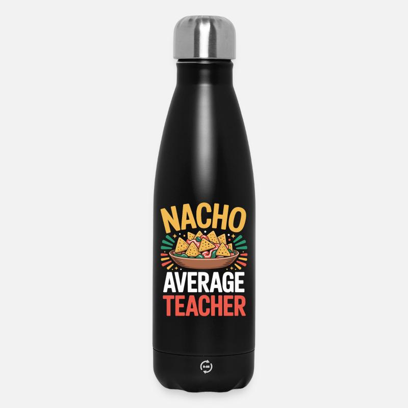 Nacho Average Teacher Mexiko Essen Lehrer - Thermosflasche 500 ml - Schwarz