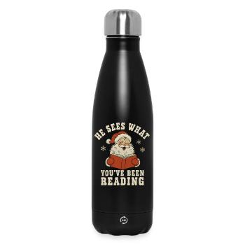 Il voit ce que vous avez lu Chemise - Bouteille isotherme 500 ml - noir - Devant