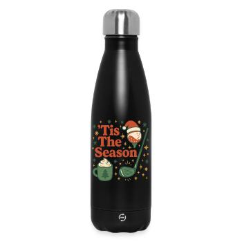 Festive Golfing Cheer: 'Tis The Season - Insulated Water Bottle 500 ml - black - Front