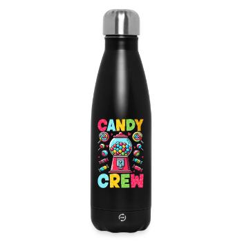 Candy Crew Decoration Candy Lover Sweet Tooth - Insulated Water Bottle 500 ml - black - Front