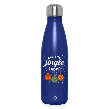 Alle Jingle Ladies Lustige Weihnachtsferien - Thermosflasche 500 ml - Dunkelblau  - Vorne