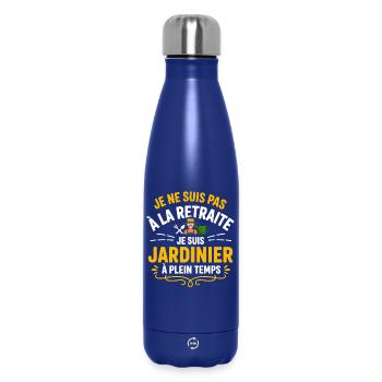 Gärtner Ruhestand Passion Gartengeschenk Lustig - Thermosflasche 500 ml - Dunkelblau  - Vorne