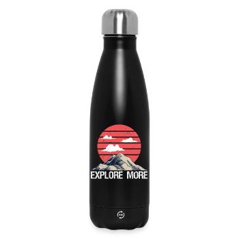 Mountain Explore more - Insulated Water Bottle 500 ml - black - Front