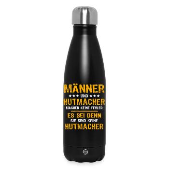 Le dicton du Chapelier - Bouteille isotherme 500 ml - noir - Devant