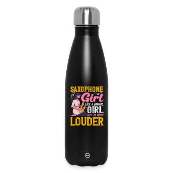 Femmes saxophonistes plus bruyantes - Bouteille isotherme 500 ml - noir - Devant