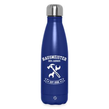 Gestionnaire immobilier gardien de l’année 2026 - Bouteille isotherme 500 ml - bleu foncé  - Devant