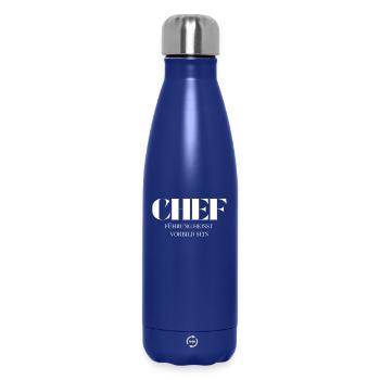 Leadership means being a role model - Insulated Water Bottle 500 ml - dark blue  - Front