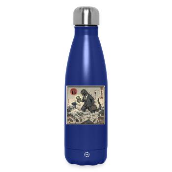 Costume du Monstre de la Taxe du 15 avril - Bouteille isotherme 500 ml - bleu foncé  - Devant