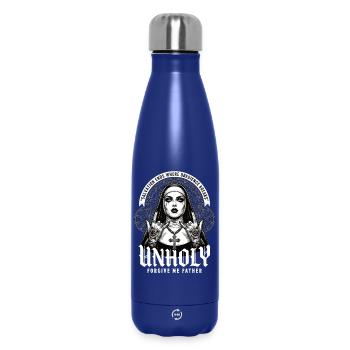Nonne impie – Le salut prend fin - Bouteille isotherme 500 ml - bleu foncé  - Devant
