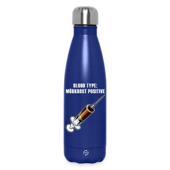 Mörkrost Blood Type - Thermosflasche 500 ml - Dunkelblau  - Vorne