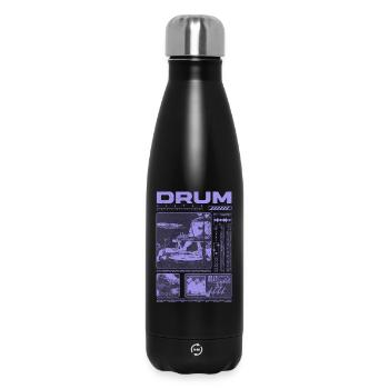 Rock Drummer Drum Player Streetwear - Insulated Water Bottle 500 ml - black - Front