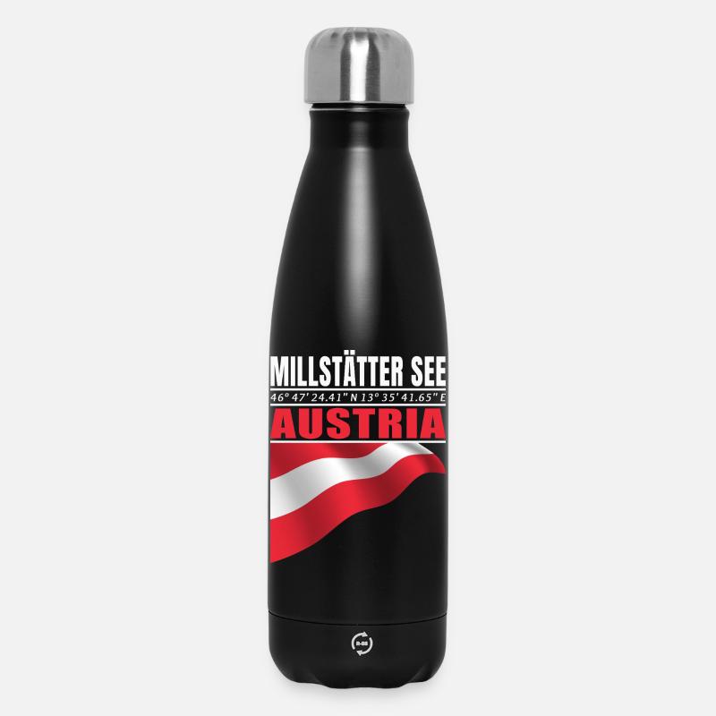 Lac de Millstatt - Bouteille isotherme 500 ml - noir