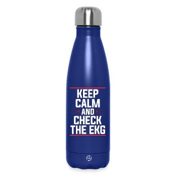 Cardiac Tech Keep Calm And Check The Cath Lab - Thermosflasche 500 ml - Dunkelblau  - Vorne