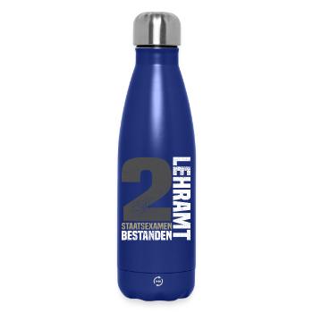 2nd State Examination in Teaching - Insulated Water Bottle 500 ml - dark blue  - Front