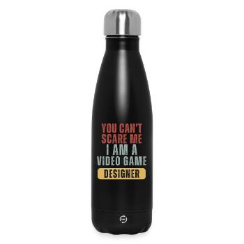 You Cant Scare Me I Am A Video Game Designer - Insulated Water Bottle 500 ml - black - Front