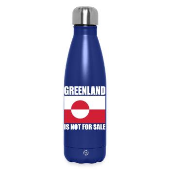 Le Groenland n’est pas à vendre - Bouteille isotherme 500 ml - bleu foncé  - Devant