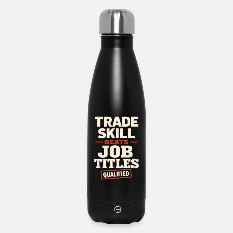 workers who are trained as welders and - Insulated Water Bottle 500 ml - black