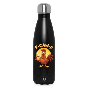 F Caw F Poulet au Café - Bouteille isotherme 500 ml - noir - Devant
