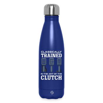 Voiture manuelle, entraînée classiquement - Bouteille isotherme 500 ml - bleu foncé  - Devant